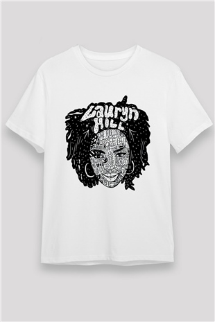 Lauryn Hill Beyaz Unisex Tişört T-Shirt - TişörtFabrikası