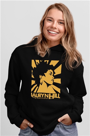 Lauryn Hill Siyah Unisex Hoodie