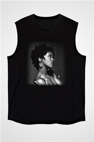 Lauryn Hill Siyah Unisex Kolsuz Tişört