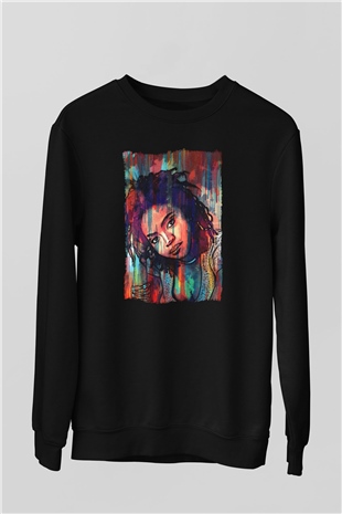 Lauryn Hill Siyah Unisex Sweatshirt