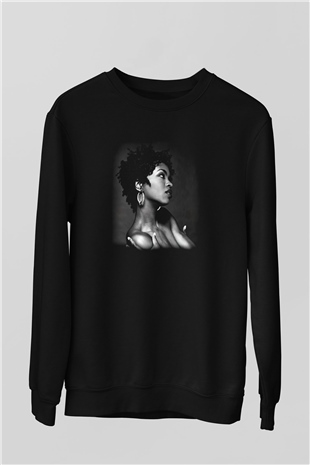 Lauryn Hill Siyah Unisex Sweatshirt