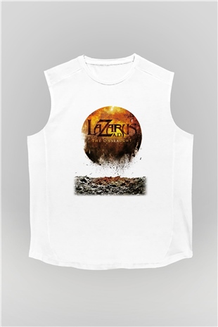 Lazarus A.D. Beyaz Unisex Kolsuz Tişört