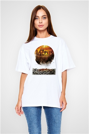Lazarus A.D. Beyaz Unisex Oversize Tişört T-Shirt