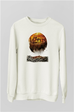 Lazarus A.D. Beyaz Unisex Sweatshirt
