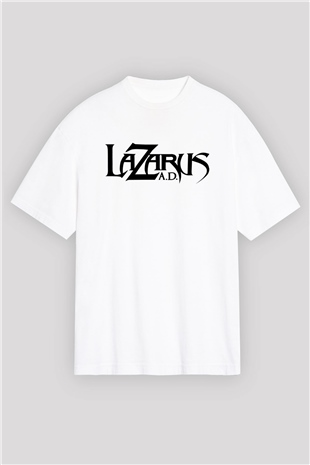 Lazarus A.D. Beyaz Unisex Tişört T-Shirt - TişörtFabrikası