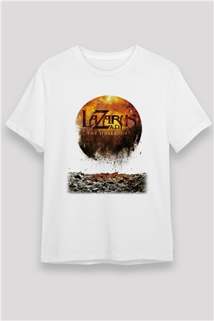 Lazarus A.D. Beyaz Unisex Tişört T-Shirt - TişörtFabrikası
