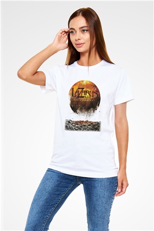 Lazarus A.D. Beyaz Unisex Tişört T-Shirt - TişörtFabrikası