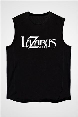 Lazarus A.D. Siyah Unisex Kolsuz Tişört