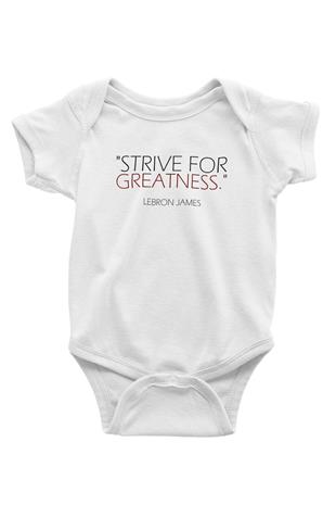 Lebron James Baskılı Beyaz Unisex Bebek Body - Zıbın