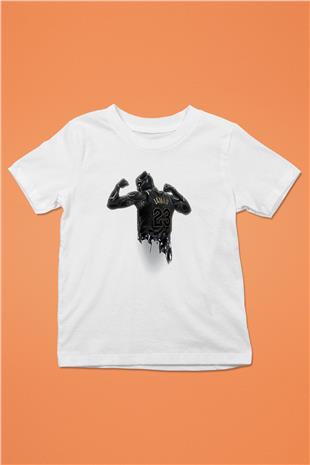 Lebron James Baskılı Beyaz Unisex Beyaz Çocuk Tişört - Tshirt