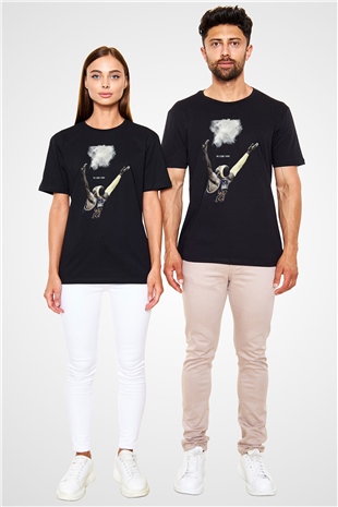 Lebron James Baskılı Unisex Siyah Tişört - Tshirt