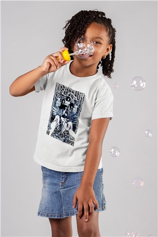 Led Zeppelin Baskılı Beyaz Unisex Çocuk Tişört