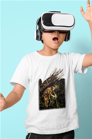 Led Zeppelin Baskılı Beyaz Unisex Çocuk Tişört