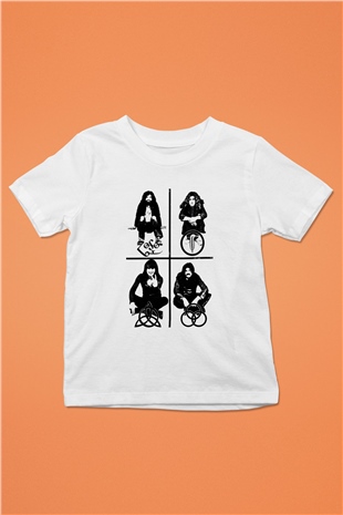Led Zeppelin Baskılı Beyaz Unisex Çocuk Tişört