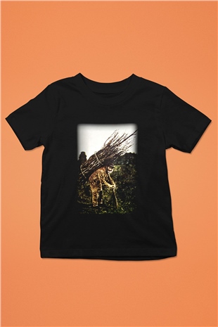 Led Zeppelin Baskılı Siyah Unisex Çocuk Tişört