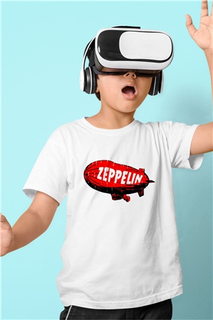 Led Zeppelin Beyaz Unisex Çocuk Tişört