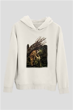 Led Zeppelin Beyaz Unisex Kapşonlu Sweatshirt