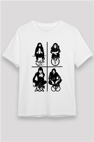 Led Zeppelin Beyaz Unisex Tişört T-Shirt - TişörtFabrikası