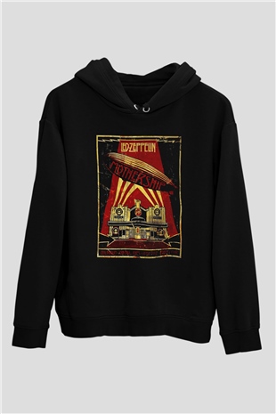 Led Zeppelin Mothership Siyah Unisex Hoodie