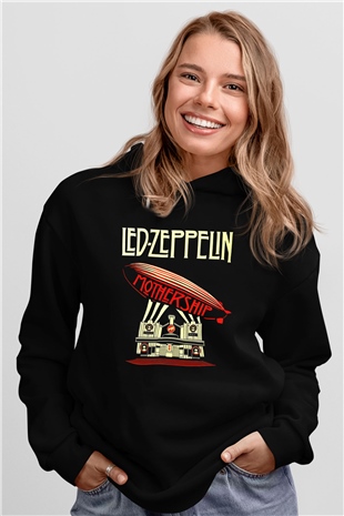 Led Zeppelin Mothership Siyah Unisex Hoodie