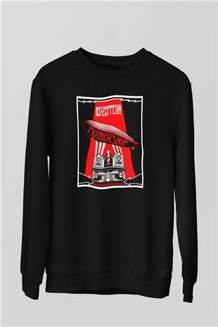Led Zeppelin Mothership Siyah Unisex Sweatshirt