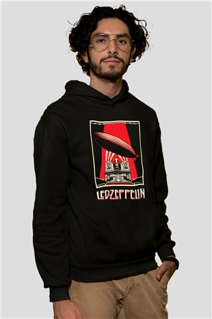 Led Zeppelin Siyah Unisex Hoodie