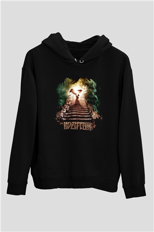 Led Zeppelin Siyah Unisex Hoodie
