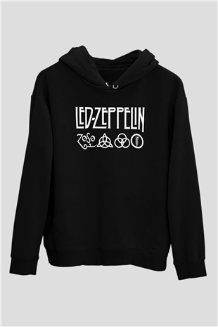 Led Zeppelin Siyah Unisex Hoodie