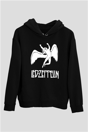 Led Zeppelin Siyah Unisex Hoodie