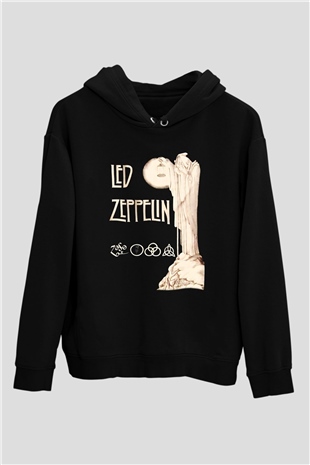 Led Zeppelin Siyah Unisex Hoodie