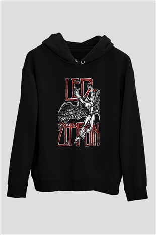 Led Zeppelin Siyah Unisex Hoodie