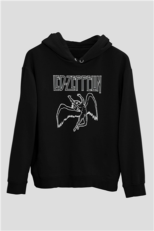 Led Zeppelin Siyah Unisex Hoodie