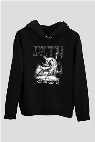 Led Zeppelin Siyah Unisex Hoodie