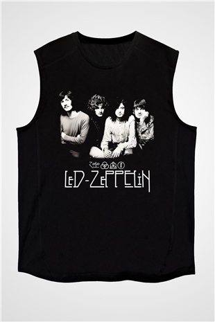 Led Zeppelin Siyah Unisex Kolsuz Tişört
