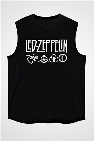 Led Zeppelin Siyah Unisex Kolsuz Tişört
