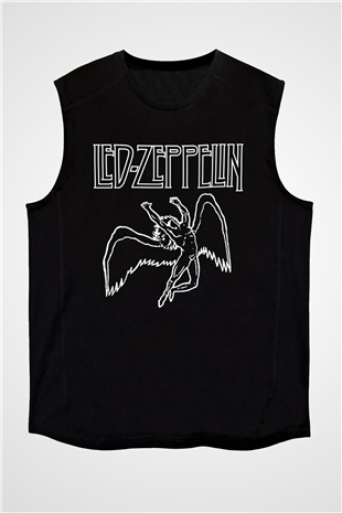 Led Zeppelin Siyah Unisex Kolsuz Tişört