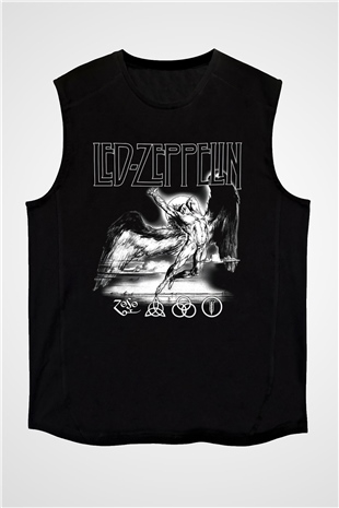 Led Zeppelin Siyah Unisex Kolsuz Tişört