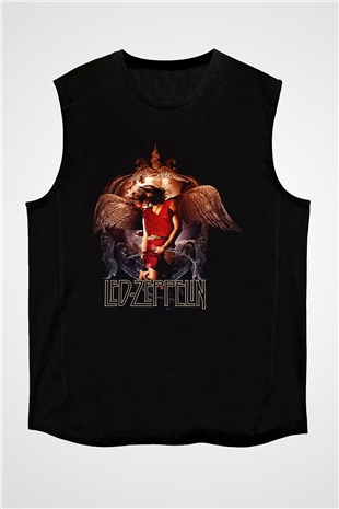Led Zeppelin Siyah Unisex Kolsuz Tişört