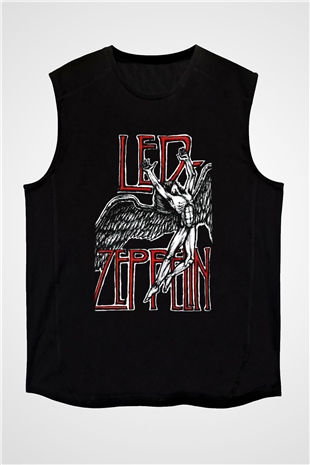 Led Zeppelin Siyah Unisex Kolsuz Tişört