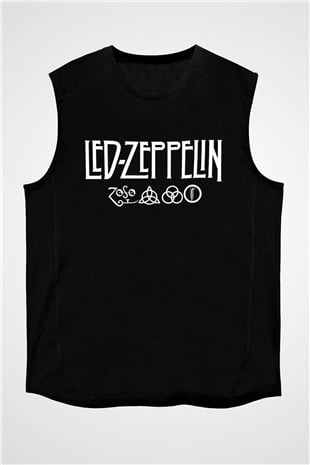 Led Zeppelin Siyah Unisex Kolsuz Tişört