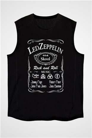 Led Zeppelin Siyah Unisex Kolsuz Tişört