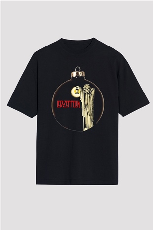 Led Zeppelin Siyah Unisex Oversize Tişört T-Shirt