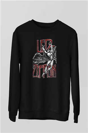 Led Zeppelin Siyah Unisex Sweatshirt
