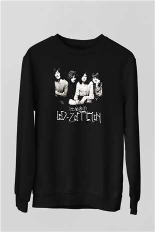 Led Zeppelin Siyah Unisex Sweatshirt