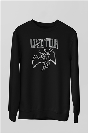 Led Zeppelin Siyah Unisex Sweatshirt