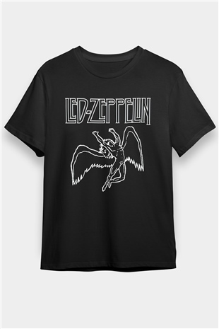 Led Zeppelin Siyah Unisex Tişört T-Shirt - TişörtFabrikası