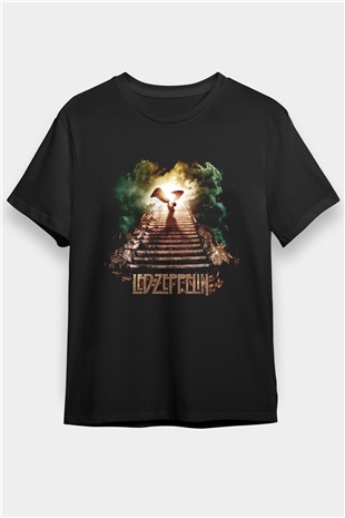 Led Zeppelin Siyah Unisex Tişört T-Shirt - TişörtFabrikası