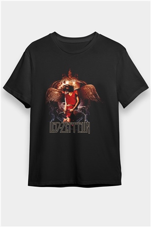 Led Zeppelin Siyah Unisex Tişört T-Shirt - TişörtFabrikası