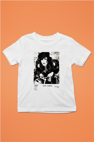 Lee Aaron Baskılı Beyaz Unisex Çocuk Tişört