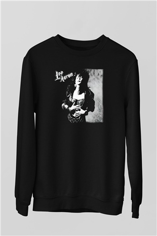 Lee Aaron Siyah Unisex Sweatshirt